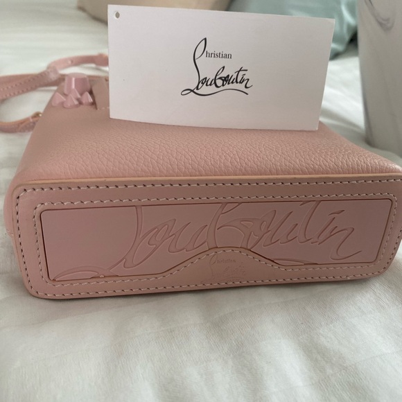 Authentic Christian Louboutin Pink small Bag with Geometric Design - Picture 5 of 7